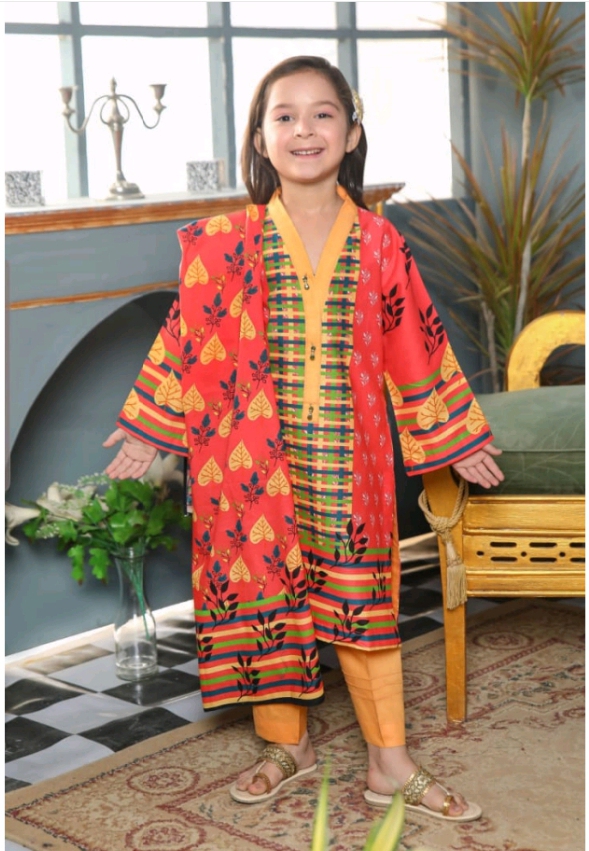 Digital Printed 3 piece kid's suit